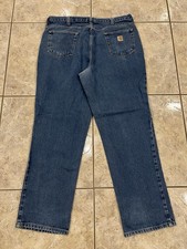 VTG Y2K Carhartt Men's Denim Jeans 38X32 Relaxed Fit 381-83 Straight Distressed