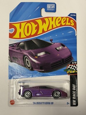 Hot Wheels HW Race Day 9/10 '94 Bugatti EB110 SS 221/250 Purple
