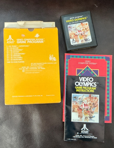 Cartuchos de juego vintage Atari 2600 multifuncionando con fundas y la mayoría con manual - Imagen 109 de 115