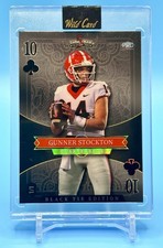 2026 Wild Card Gunner Stockton 1/1 Black Viny...