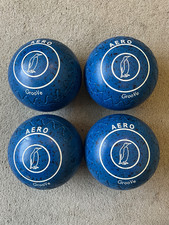 Aero Groove Bowls Size 4H Blue Speckled WB27 in VERY NICE CONDITION