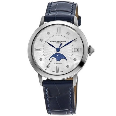 New Baume & Mercier Classima Automatic Monophase Mother of Women's Watch 10633