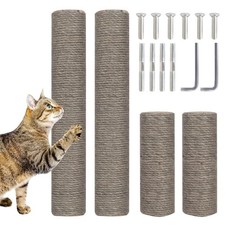 Cat Scratching Post Replacement, 4 Pieces Cat Scratcher Cat Tree Grey