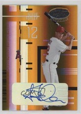 2005 Leaf Certified Materials Mirror Gold Signatures 22/25 Steve Finley Auto sh7