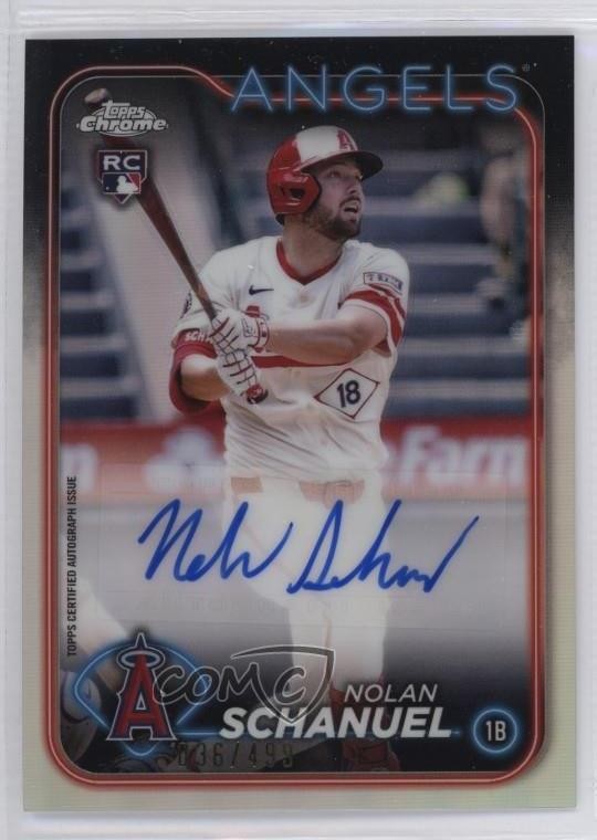 2024 Topps Chrome Update Auto Refractor 36/499 Nolan Schanuel #AC-NS Auto 14md