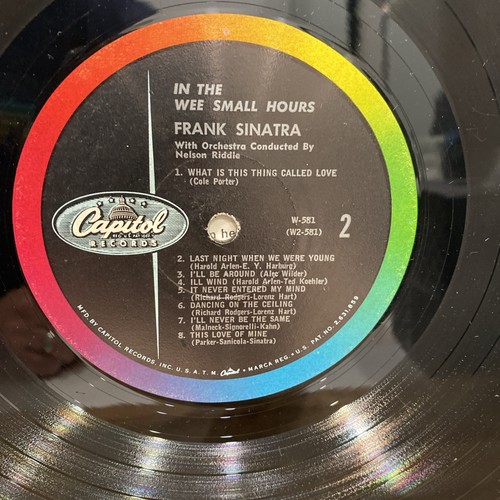 Frank Sinatra In the Wee Small Hours 1955 W-581 Vinyl LP Vtg Record Jazz 16 Song - Picture 8 of 11