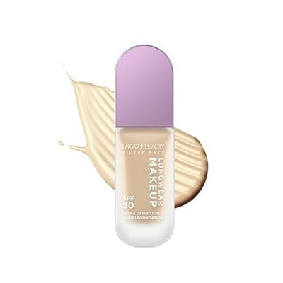 Lakyou Beauty Ultra Definition Longwear Liquid Foundation SPF 30 - Shade 01 (Whi