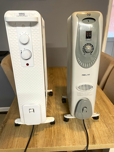 2 oil filled radiators