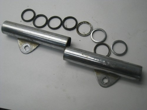 1971 SUZUKI TS90 TS 90 FRONT FORK EARS HEADLIGHT BRACKETS PAIR WITH CUSHIONS