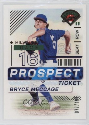 2024 Panini Prospect Edition Blue 77/199 Bryce Meccage #58 1eh5