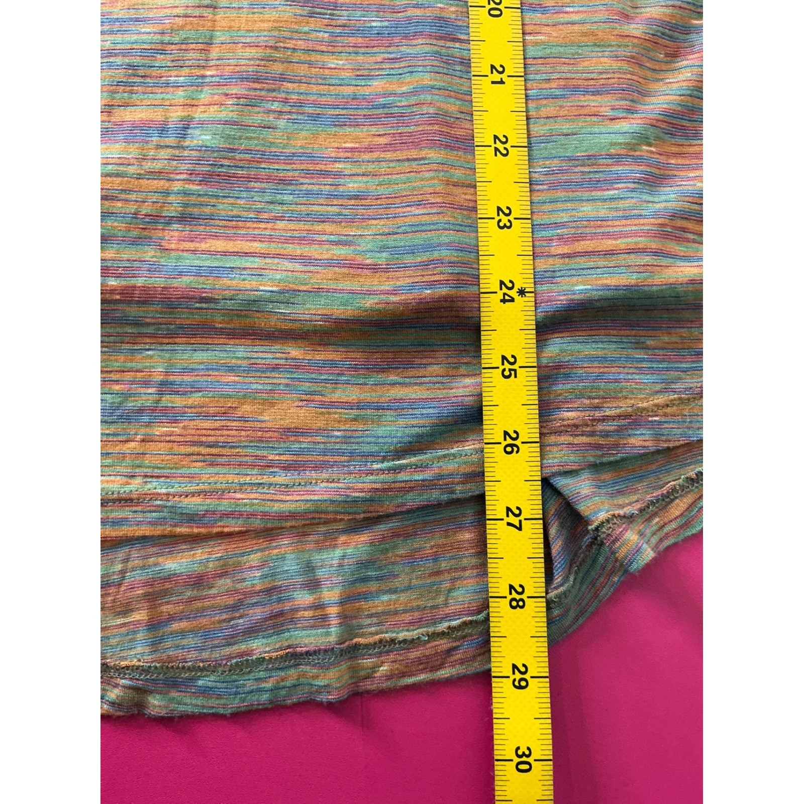 Miraclebody by Miraclesuit Womens Multi Color Striped Hooded Tunic Top Size M image 9