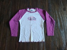 Vintage Disneyland Resort California Adventure Raglan Ringer Shirt Girls Size XS