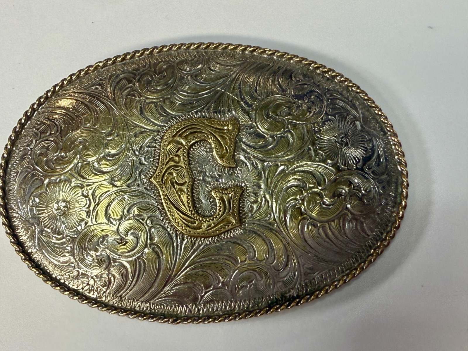 Initial Letter G Monogram Artisan Made? Two Tone … - image 17