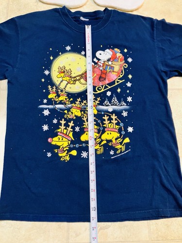 Peanuts 90er Snoopy T-Shirt und 2 Strümpfe Weihnachten Unisex Large Vintage - Bild 8 von 15