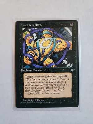 Leshrac's Rite - Ice Age - MTG Magic - Uncommon - Black Enchant Creature