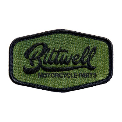 Biltwell Cursive Patch 3.5'' Black/Green