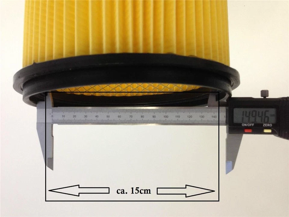 Filter passend Aqua Vac Boxter 15P Aquavac Faltenfilter waschbar - Bild 3 von 4