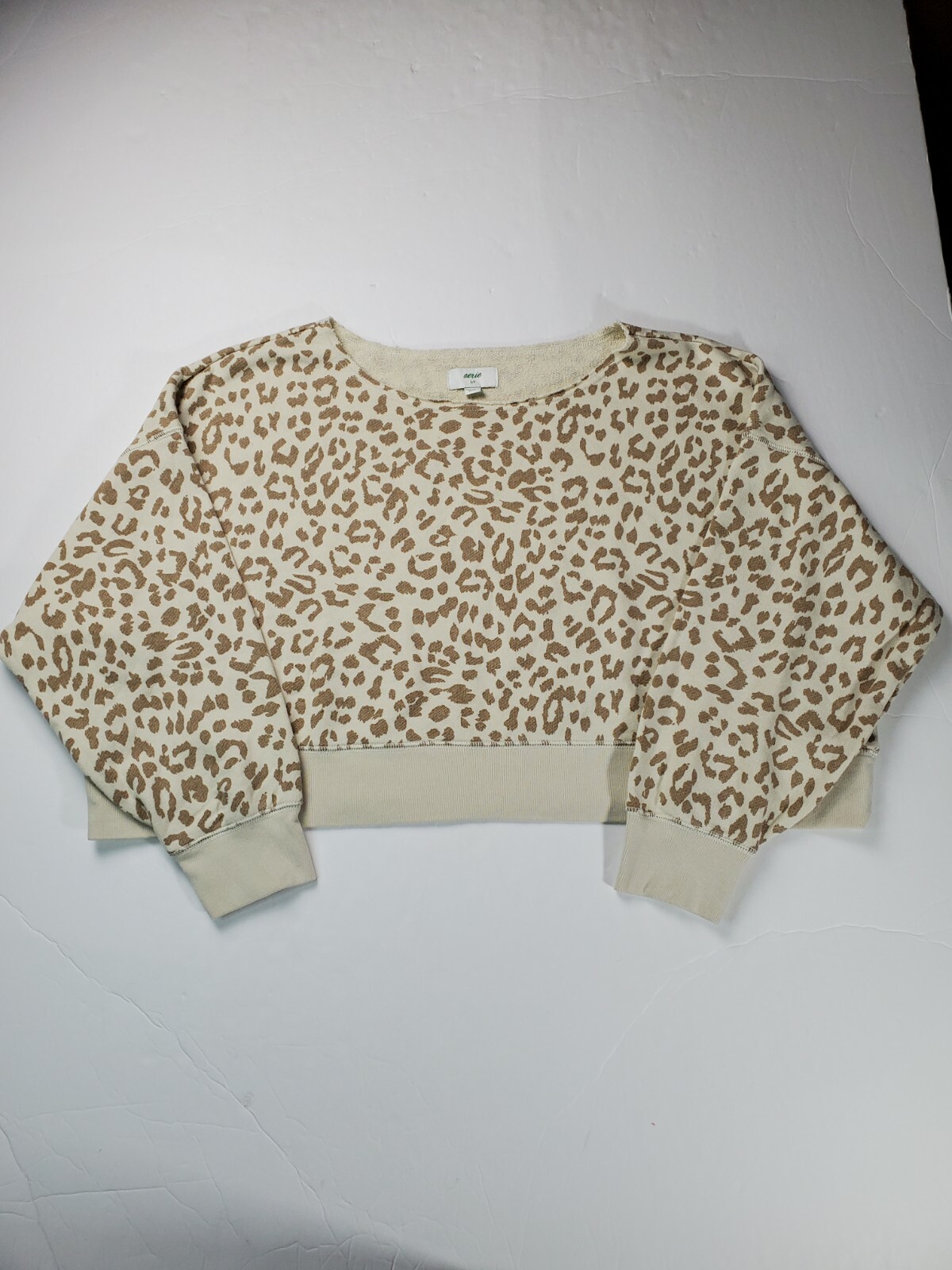 aerie cheetah sweatshirt