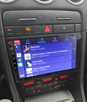 for 2000-2009 Audi A4 Wireless Apple CarPlay Android Auto, Car Stereo Radio GPS