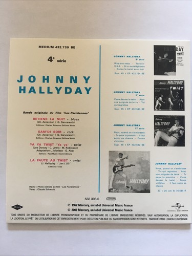 JOHNNY HALLYDAY ... RETIENS LA NUIT ... CD 4 TITRES ... CD - Imagen 2 de 2