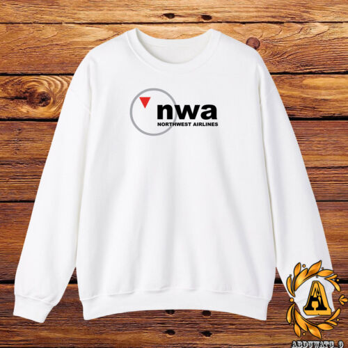 NWA Northwest Airlines LOGO Sweatshirts Black/Navy/White/Sport Grey - Picture 3 of 9