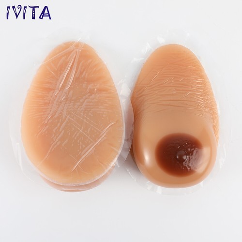 1 pair A-EE Cup Self-adhesive Silicone Breast Forms Fake Boobs Cross Dresser - Picture 3 of 12