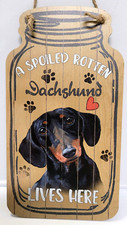 Dachshund Wooden Wall Sign 4.5 x 8.25 inches
