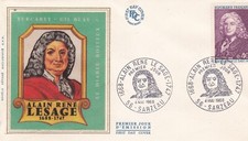 FRANCE 1968 FDC ALAIN RENE LE SAGE YT 1558