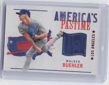 2022 Panini Chronicles #APS-WB Walker Buehler America's Pastime Swatches Red