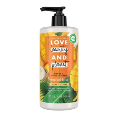 Love Beauty And Planet Mango Cupuacu Butter Tropical Bliss Body Lotion 13.5 oz