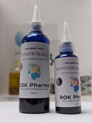 Methylenblau U.S.P.  Pharma Grade 99,999% - 2,5% mit V - ohne Schwermetalle! 100ml