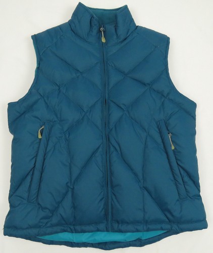 NWOT Cabela's Goose Down Quilted Blue Womens Full Zip Puffer Vest Coat Jacket S - Picture 1 of 5