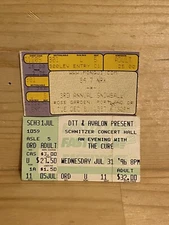 The Cure Tickets 1996 1997 Portland OR