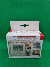 Water-Resistant Mini Digital Thermometer for Indoor/Outdoor Use, External Probe
