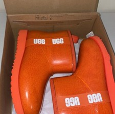 Kids UGG Classic Clear Mini Size 6 Waterproof - Orange