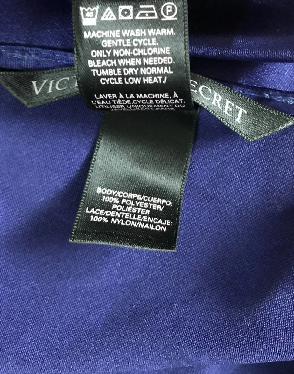 UNDERCOVER Victoria Secret Vestito Slip Pizzo Donna XL Viola Strap Cami