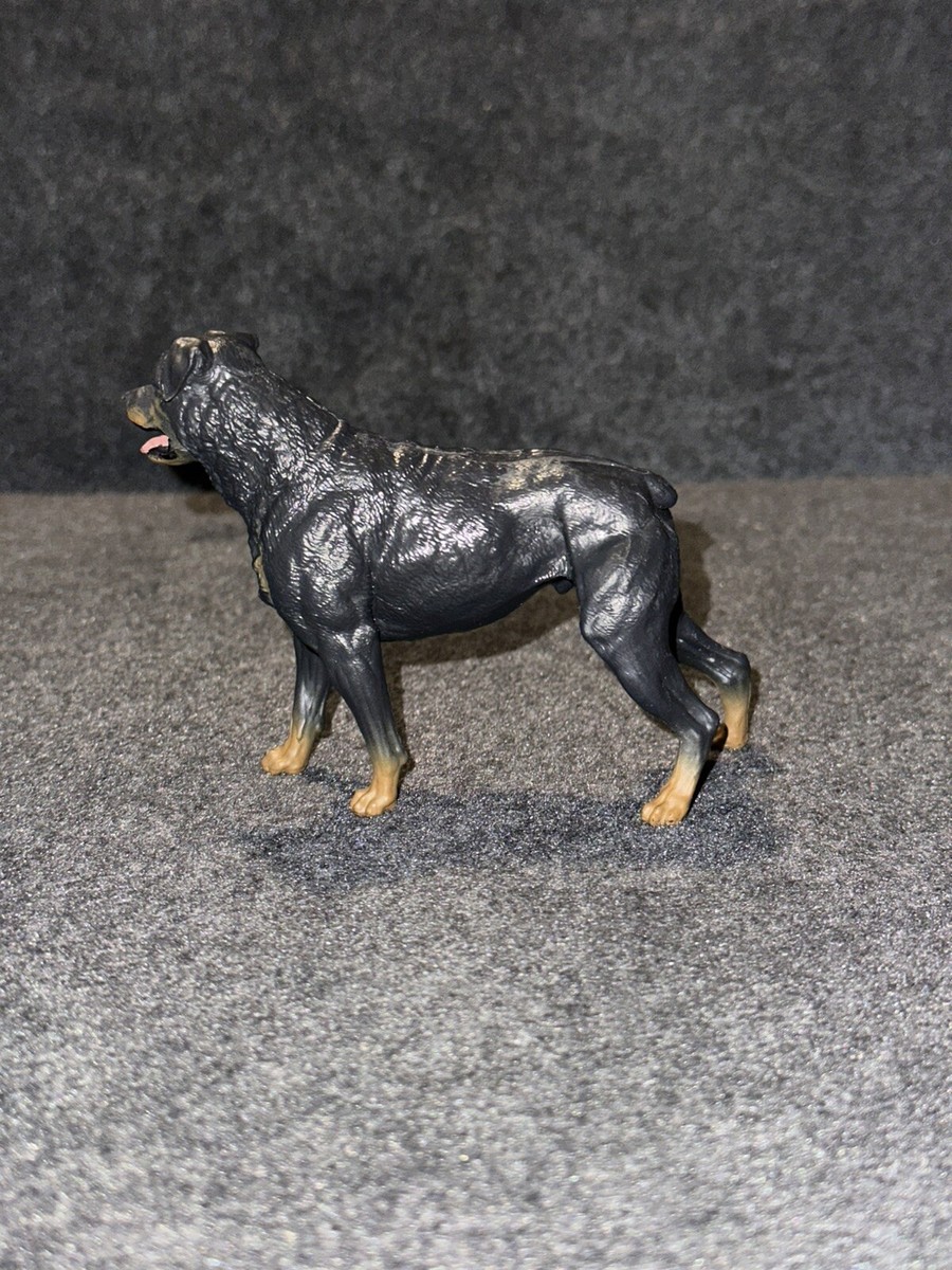 Rottweiler Rottie Dog Hard Plastic PVC Toy Breed Figurine 3