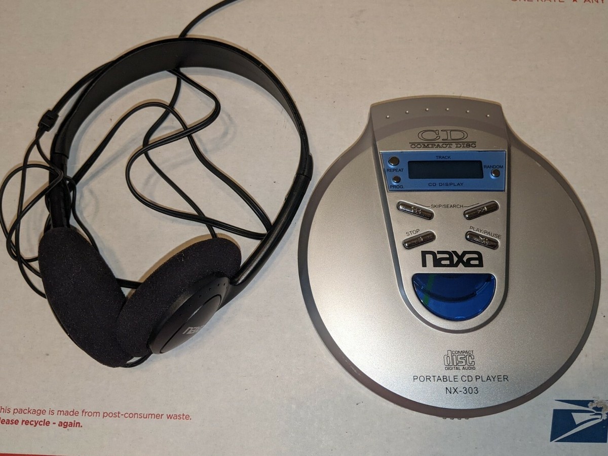 Naxa NX-303 DiscMan Portable CD Player Super Slim Bass Boost