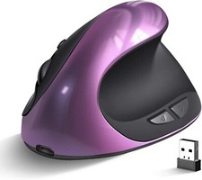 Ergonomic Mouse Wireless,Rechargeable Vertical Mouse Right Handed Small Mouse wi