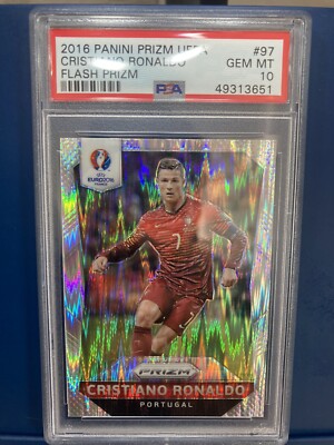 PSA10 POP1 CRISTIANO RONALDO JUVENTUS 2020-21 PANINI MOSAIC SERIE