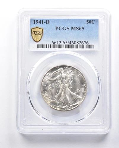 1941-D Walking Liberty Half Dollar MS65 PCGS *6454
