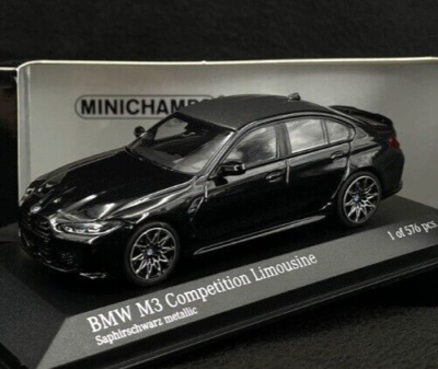 1/43 BMW M3 G80 2020 Black Model Car With showcase by 1/43 BMW M3 G80 2020 Black Model Car With showcase by