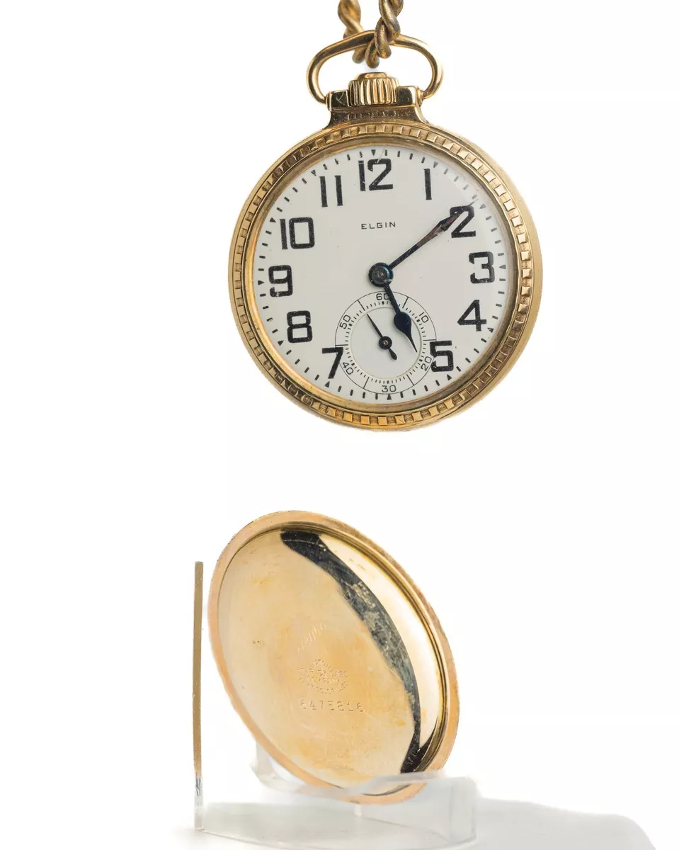 Elgin National Watch Co. Grade 478 B.W. Raymond Railroad Grde Pocket Watch PW38
