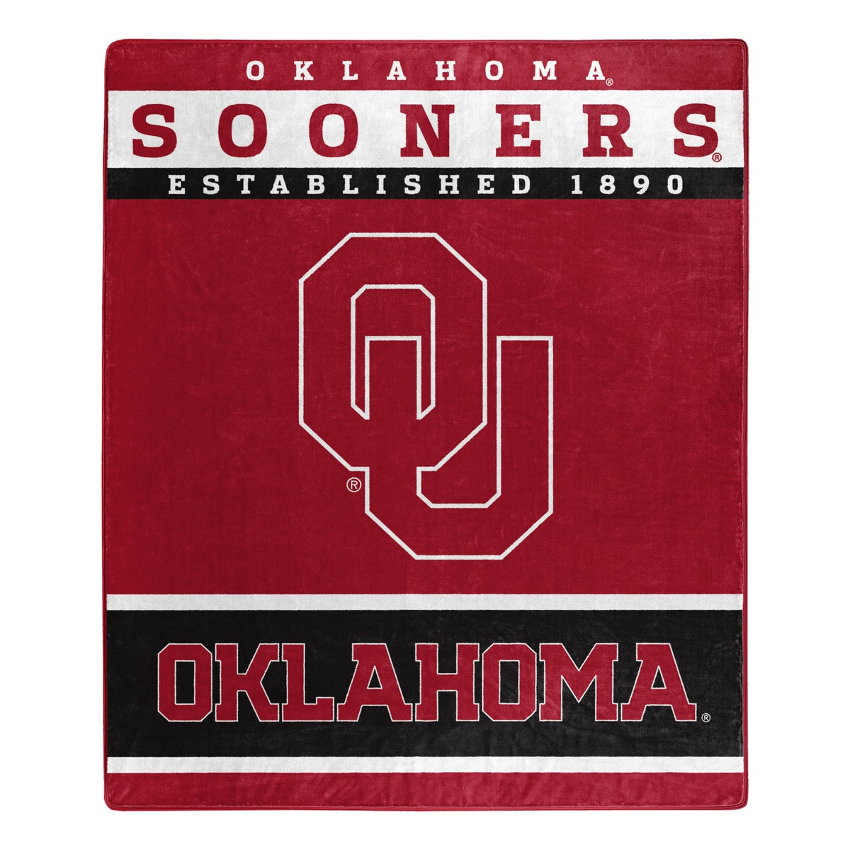 Northwest NCAA Oklahoma Sooners Raschel Throw Blanket, 50