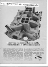Original  1965  Ford  427 High Performance V-8 print ad: Here's what can happen