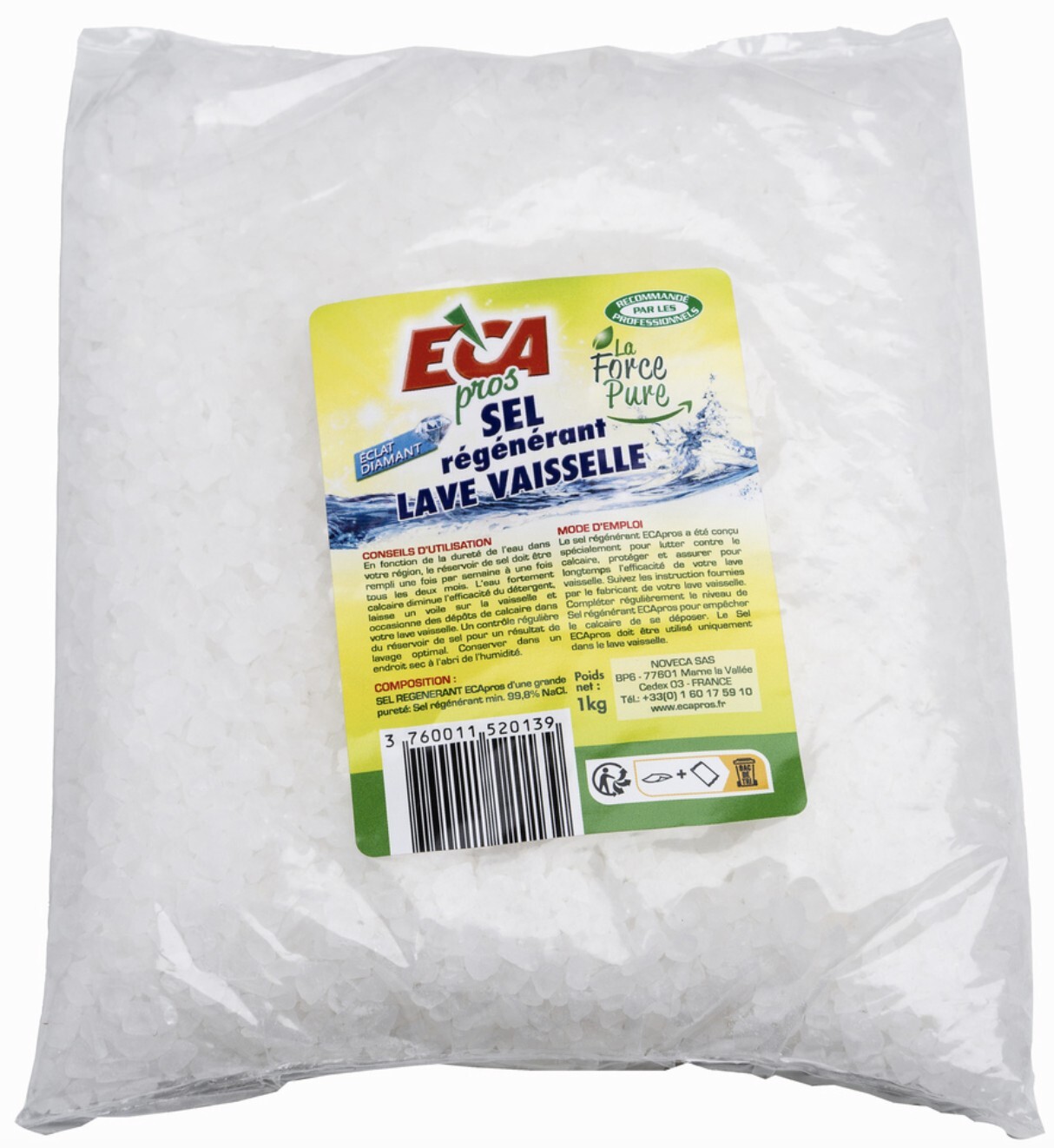 Sale Rigenerante Lavastoviglie 1 KG Eca pros