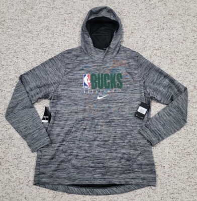NIKE Milwaukee Bucks Warm Up Hoodie NBA player Issue AV1362-032