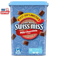 Swiss Miss Milk Chocolate Flavored Hot Cocoa Mix, 38.27 oz. Square Canister