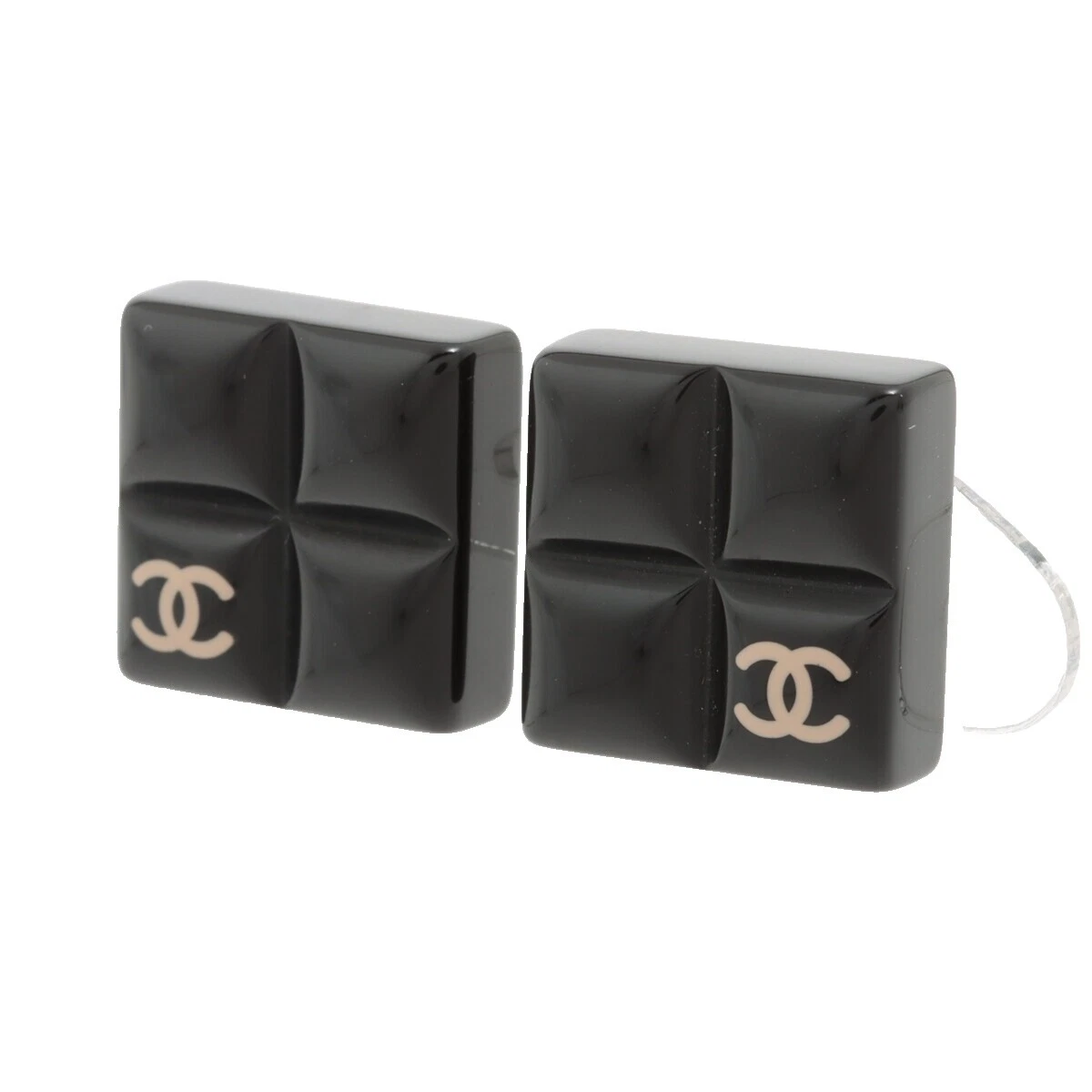 CHANEL Black Plastic Fashion Jewelry