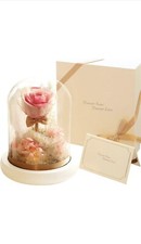 Preserved roses new forever eternity preserve real rose with led in glass